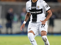 Hernani of Parma Calcio is in action during the Serie A match between Lecce and Parma in Lecce, Italy, on September 21, 2024. (