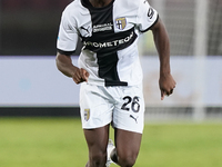 Woyo Coulibaly of Parma Calcio is in action during the Serie A match between Lecce and Parma in Lecce, Italy, on September 21, 2024. (