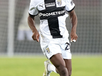 Woyo Coulibaly of Parma Calcio is in action during the Serie A match between Lecce and Parma in Lecce, Italy, on September 21, 2024. (