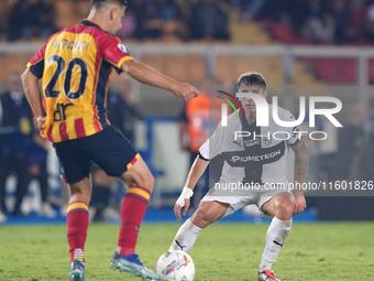 Adrian Bernabe of Parma Calcio is in action during the Serie A match between Lecce and Parma in Lecce, Italy, on September 21, 2024. (