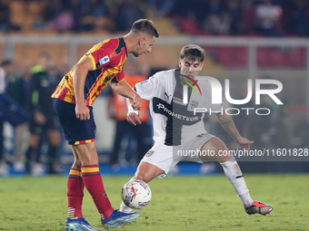 Adrian Bernabe of Parma Calcio is in action during the Serie A match between Lecce and Parma in Lecce, Italy, on September 21, 2024. (