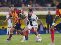 Dennis Man of Parma Calcio is in action during the Serie A match between Lecce and Parma in Lecce, Italy, on September 21, 2024. (