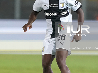 Woyo Coulibaly of Parma Calcio is in action during the Serie A match between Lecce and Parma in Lecce, Italy, on September 21, 2024. (