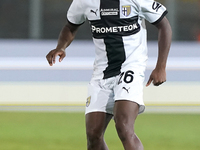 Woyo Coulibaly of Parma Calcio is in action during the Serie A match between Lecce and Parma in Lecce, Italy, on September 21, 2024. (