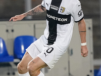 Antoine Hainaut of Parma Calcio is in action during the Serie A match between Lecce and Parma in Lecce, Italy, on September 21, 2024. (