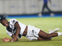 Woyo Coulibaly of Parma Calcio is in action during the Serie A match between Lecce and Parma in Lecce, Italy, on September 21, 2024. (