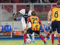 Woyo Coulibaly of Parma Calcio is in action during the Serie A match between Lecce and Parma in Lecce, Italy, on September 21, 2024. (