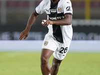 Woyo Coulibaly of Parma Calcio is in action during the Serie A match between Lecce and Parma in Lecce, Italy, on September 21, 2024. (