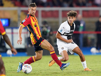 Anas Haj Mohamed of Parma Calcio is in action during the Serie A match between Lecce and Parma in Lecce, Italy, on September 21, 2024. (