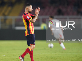 Tete Morente of US Lecce is in action during the Serie A match between Lecce and Parma in Lecce, Italy, on September 21, 2024. (