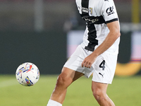 Botond Balogh of Parma Calcio is in action during the Serie A match between Lecce and Parma in Lecce, Italy, on September 21, 2024. (