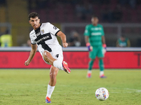 Botond Balogh of Parma Calcio is in action during the Serie A match between Lecce and Parma in Lecce, Italy, on September 21, 2024. (