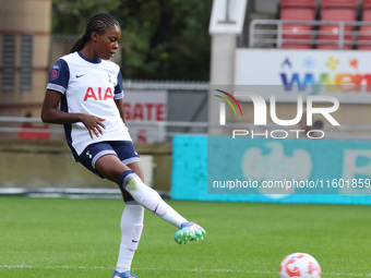 Jessica Naz of Tottenham Hotspur Women is in action during the Barclays FA Women's Super League soccer match between Tottenham Hotspur Women...