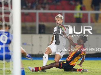 Pontus Almqvist of Parma Calcio is in action during the Serie A match between Lecce and Parma in Lecce, Italy, on September 21, 2024. (