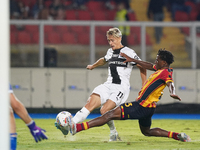 Pontus Almqvist of Parma Calcio is in action during the Serie A match between Lecce and Parma in Lecce, Italy, on September 21, 2024. (