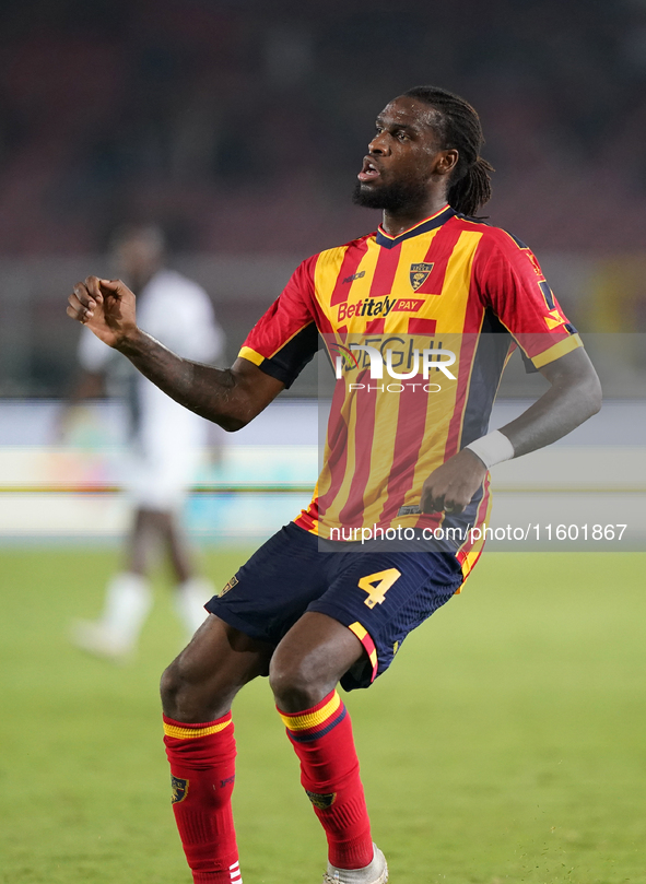 Kialonda Gaspar of US Lecce is in action during the Serie A match between Lecce and Parma in Lecce, Italy, on September 21, 2024. 