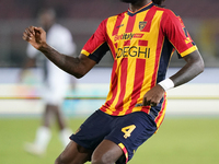 Kialonda Gaspar of US Lecce is in action during the Serie A match between Lecce and Parma in Lecce, Italy, on September 21, 2024. (