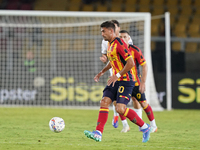 Santiago Pierotti of US Lecce is in action during the Serie A match between Lecce and Parma in Lecce, Italy, on September 21, 2024. (