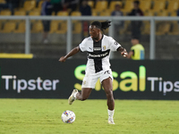 Woyo Coulibaly of Parma Calcio is in action during the Serie A match between Lecce and Parma in Lecce, Italy, on September 21, 2024. (