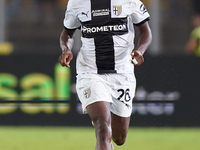 Woyo Coulibaly of Parma Calcio is in action during the Serie A match between Lecce and Parma in Lecce, Italy, on September 21, 2024. (