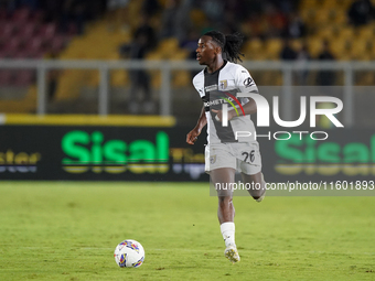 Woyo Coulibaly of Parma Calcio is in action during the Serie A match between Lecce and Parma in Lecce, Italy, on September 21, 2024. (