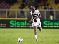 Woyo Coulibaly of Parma Calcio is in action during the Serie A match between Lecce and Parma in Lecce, Italy, on September 21, 2024. (