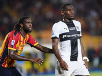 Ange-Yoan Bonny of Parma Calcio is in action during the Serie A match between Lecce and Parma in Lecce, Italy, on September 21, 2024. (