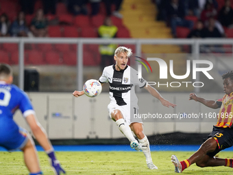 Pontus Almqvist of Parma Calcio is in action during the Serie A match between Lecce and Parma in Lecce, Italy, on September 21, 2024. (