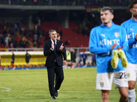 Players of Parma applaud the fans following the final whistle of the Serie A match between Lecce and Parma in Lecce, Italy, on September 21,...