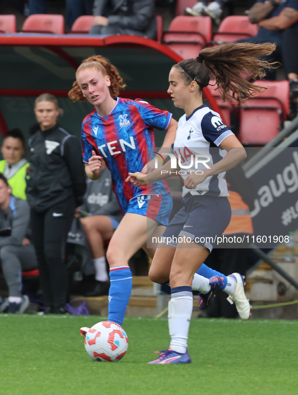 Mateo Oroz of Tottenham Hotspur Women is in action during the Barclays FA Women's Super League soccer match between Tottenham Hotspur Women...