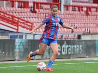 Indiah-Paige Riley of Crystal Palace Women is in action during the Barclays FA Women's Super League soccer match between Tottenham Hotspur W...