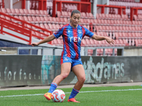 Indiah-Paige Riley of Crystal Palace Women is in action during the Barclays FA Women's Super League soccer match between Tottenham Hotspur W...