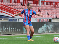 Indiah-Paige Riley of Crystal Palace Women is in action during the Barclays FA Women's Super League soccer match between Tottenham Hotspur W...