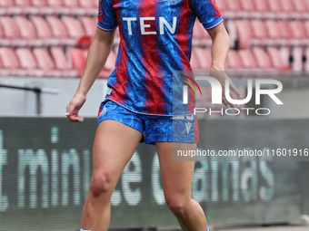 Indiah-Paige Riley of Crystal Palace Women is in action during the Barclays FA Women's Super League soccer match between Tottenham Hotspur W...