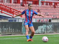 Indiah-Paige Riley of Crystal Palace Women is in action during the Barclays FA Women's Super League soccer match between Tottenham Hotspur W...