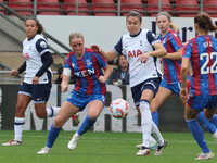 Aimee Everett of Crystal Palace Women and Anna Csiki of Tottenham Hotspur Women are in action during the Barclays FA Women's Super League so...