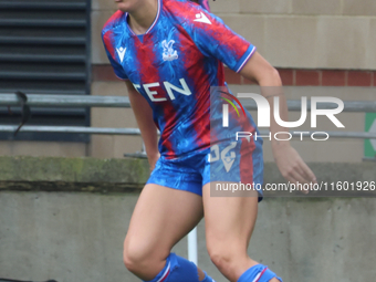 Brooke Aspin (on loan from Chelsea) of Crystal Palace Women is in action during the Barclays FA Women's Super League soccer match between To...