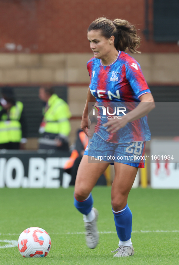 Katie Stengel of Crystal Palace Women plays during the Barclays FA Women's Super League soccer match between Tottenham Hotspur Women and Cry...