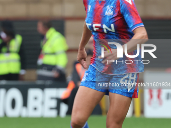 Katie Stengel of Crystal Palace Women plays during the Barclays FA Women's Super League soccer match between Tottenham Hotspur Women and Cry...