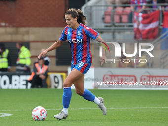 Katie Stengel of Crystal Palace Women plays during the Barclays FA Women's Super League soccer match between Tottenham Hotspur Women and Cry...