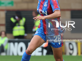 Katie Stengel of Crystal Palace Women plays during the Barclays FA Women's Super League soccer match between Tottenham Hotspur Women and Cry...