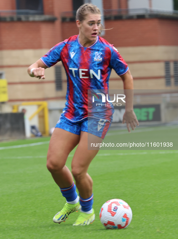 Molly-Mae Sharpe of Crystal Palace Women is in action during the Barclays FA Women's Super League soccer match between Tottenham Hotspur Wom...