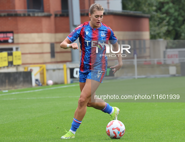 Molly-Mae Sharpe of Crystal Palace Women is in action during the Barclays FA Women's Super League soccer match between Tottenham Hotspur Wom...