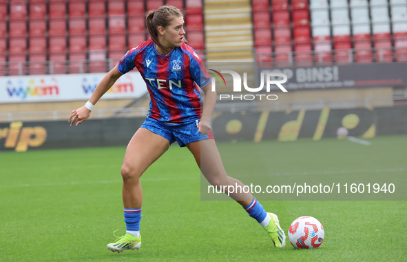 Molly-Mae Sharpe of Crystal Palace Women is in action during the Barclays FA Women's Super League soccer match between Tottenham Hotspur Wom...