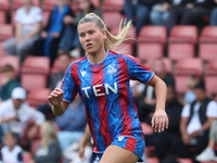 Poppy Pritchard, on loan from Manchester United, is in action during the Barclays FA Women's Super League soccer match between Tottenham Hot...