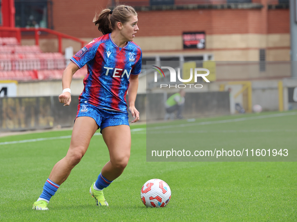 Molly-Mae Sharpe of Crystal Palace Women is in action during the Barclays FA Women's Super League soccer match between Tottenham Hotspur Wom...