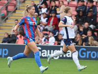 Poppy Pritchard, on loan from Manchester United, is in action during the Barclays FA Women's Super League soccer match between Tottenham Hot...