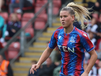 Poppy Pritchard, on loan from Manchester United, is in action during the Barclays FA Women's Super League soccer match between Tottenham Hot...