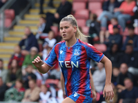 Poppy Pritchard, on loan from Manchester United, is in action during the Barclays FA Women's Super League soccer match between Tottenham Hot...