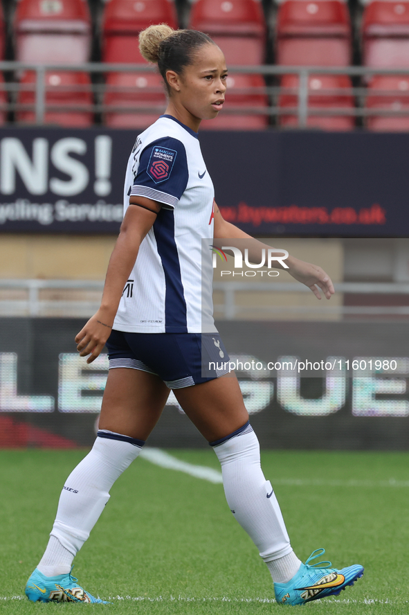 Lenna Gunning-Williams of Tottenham Hotspur Women during the Barclays FA Women's Super League soccer match between Tottenham Hotspur Women a...